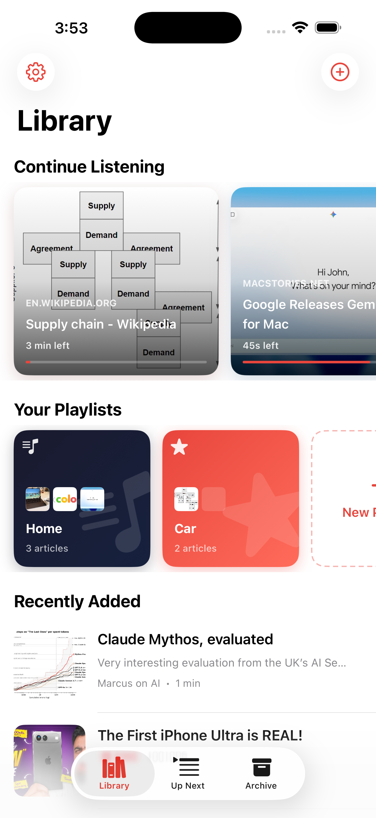 Readio - Listen to the Web screenshot