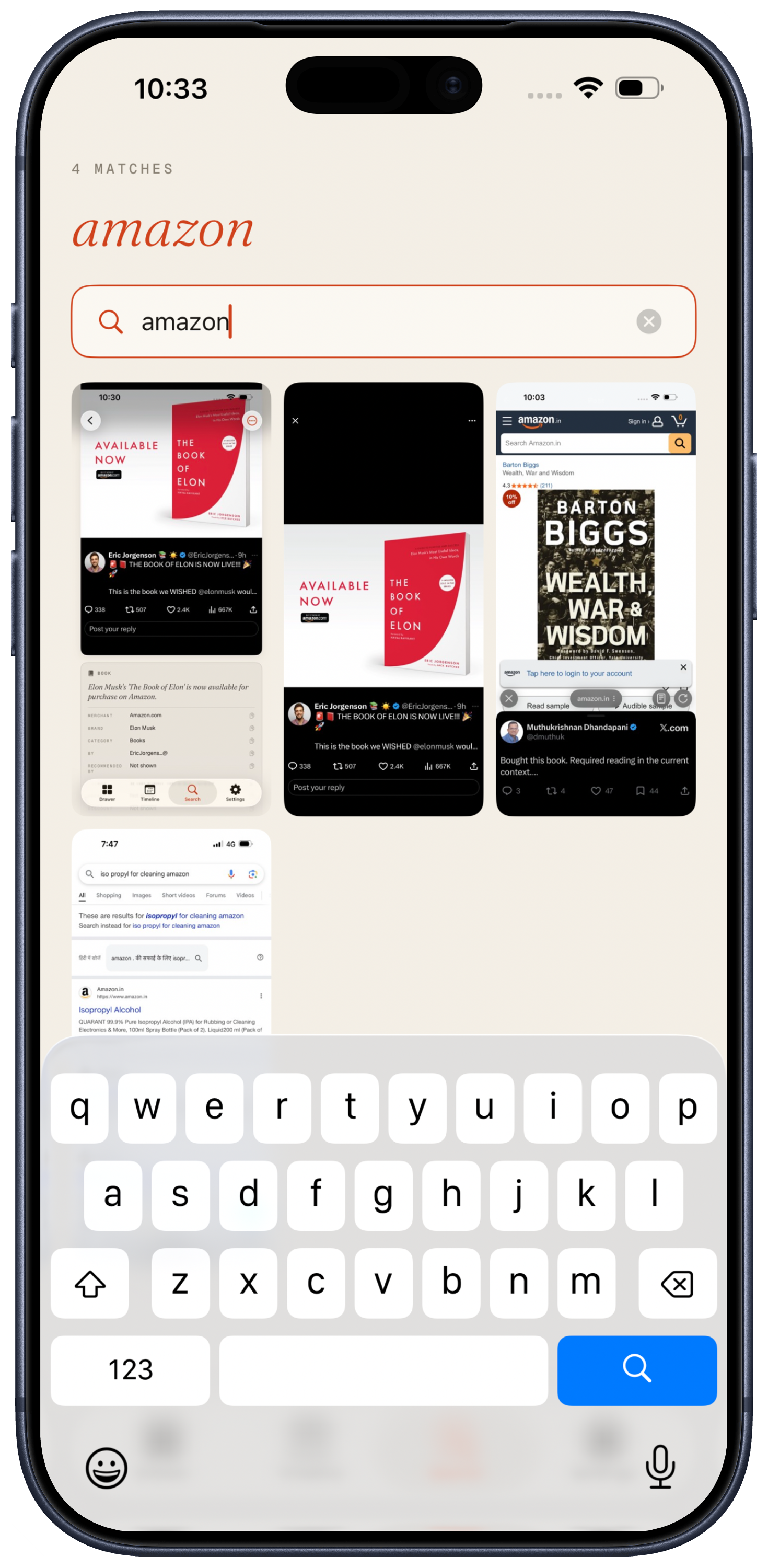 Junk Drawer's search