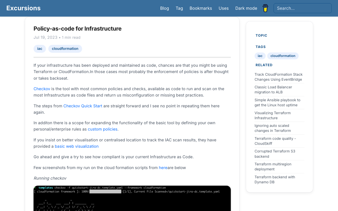 Post page with modernized sidebar