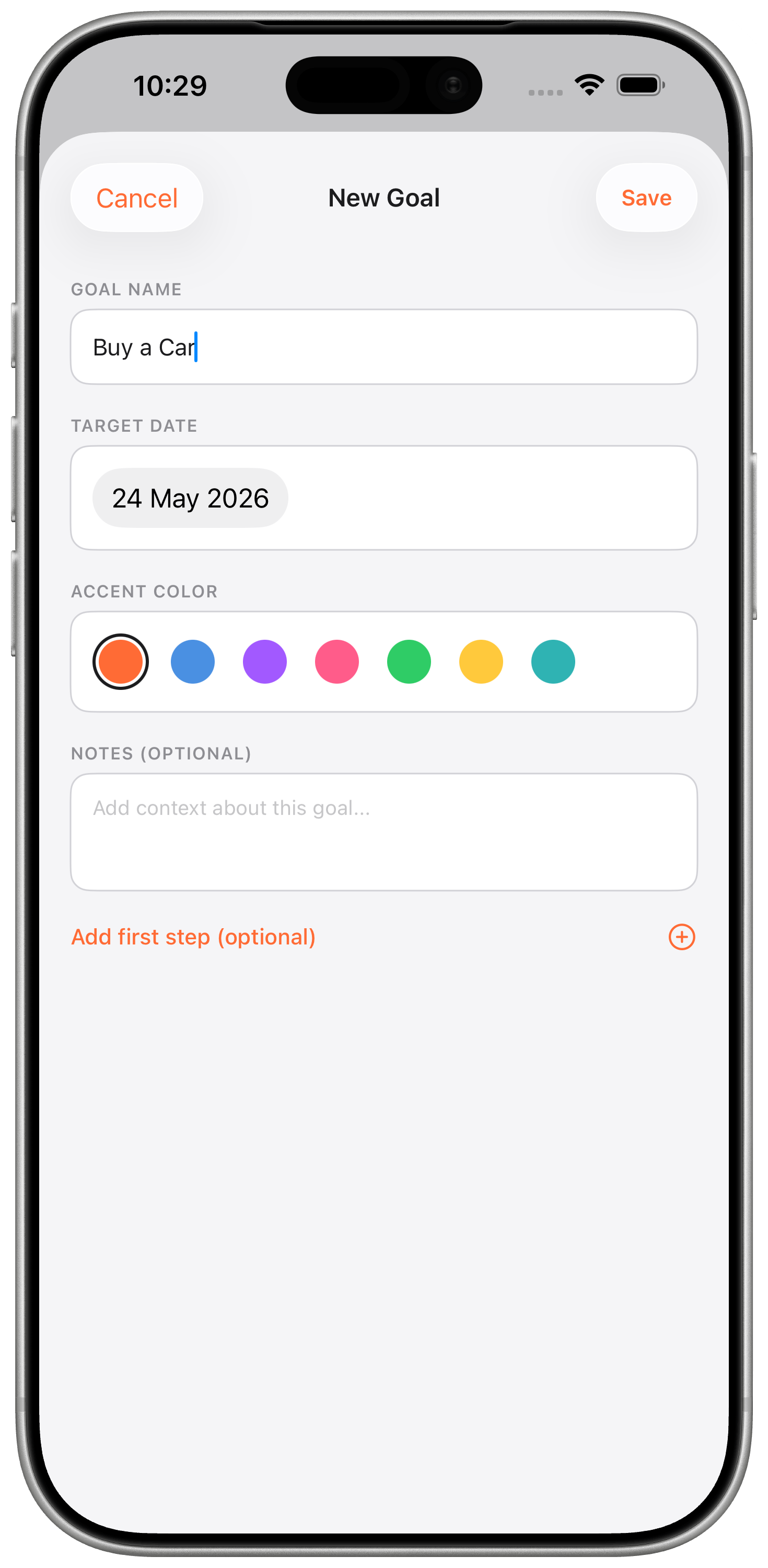 Adding a new RunDown goal