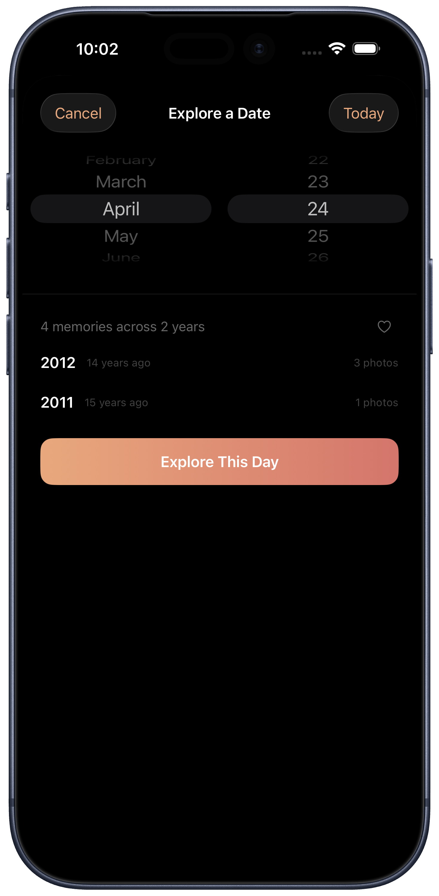 ThisDay date explorer